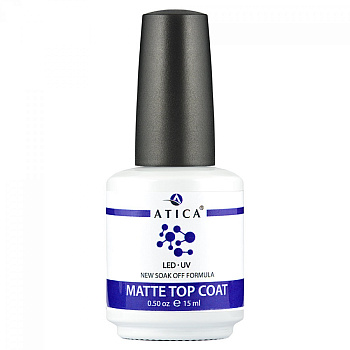 Atica Закрепляющий матовый топ гель, 15мл