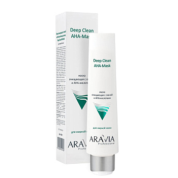 Aravia Professional Маска очищающая с глиной и AHA-кислотами для лица, 100мл