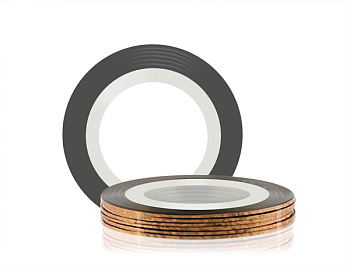 RuNail Самоклеющаяся лента для дизайна ногтей (бронза), 20м