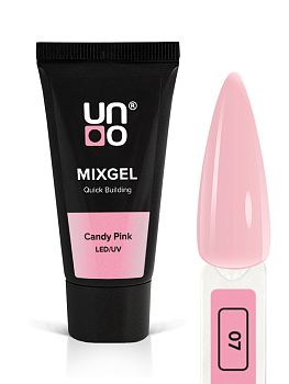 Полиакриловый гель UNO MIXGEL Candy Pink, камуфлирующий, 30гр