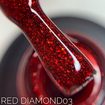 Sova De Luxe Red Diamond 03 гель-лак, 15мл.