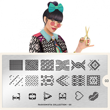 MoYou London Пластина для стемпинга Fashionista №03