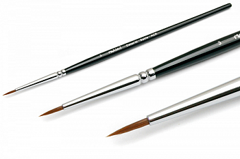 RuNail Кисть для дизайна Detail M Sable ACR №3 RuNail Кисть для дизайна Detail M Sable ACR №3