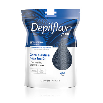 Depilflax Синий пленочный воск в гранулах, 1кг