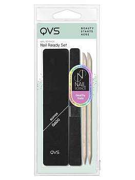 QVS Набор для ухода за ногтями (баф+ 5 пилок+2 палочки)