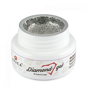 Atica Гель-паста Diamond Silver, 5мл