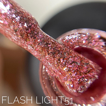 Sova De Luxe Flash Lights 51 гель-лак, 15мл.
