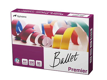 Бумага для принтера белая А4 80г/м Ballet Premier, 500 листов 162% (CIE) Премиальный класс A