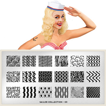 MoYou London Пластина для стемпинга Sailor №03