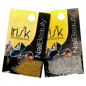 Irisk Бисер металлический в пакете, Золото, Диаметр 1.0