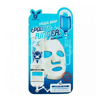 Elizavecca Маска тканевая увлажняющая с гиалуроновой кислотой - Face сcare deep power ringer, 23мл