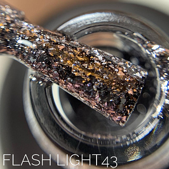Sova De Luxe Flash Lights 43 гель-лак, 15мл.