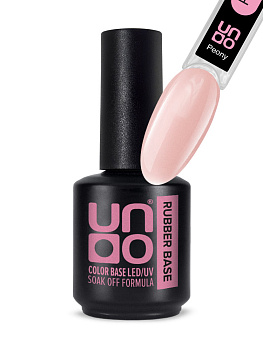 UNO Камуфлирующая база Rubber Color Base Gel Peony, 12мл