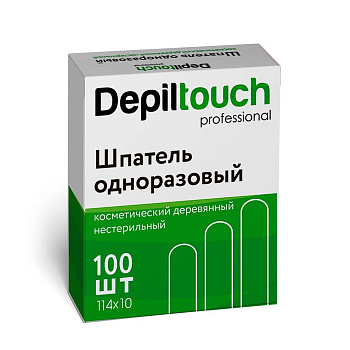 Шпатель деревянный нестерильный 140*16мм Depiltouch 100шт.