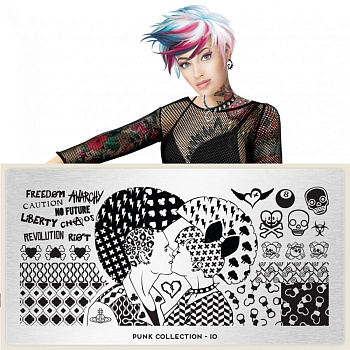 MoYou London Пластина для стемпинга Punk №10