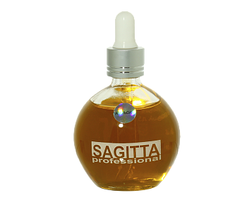 Sagitta Масло для кутикулы Бутылочка с пипеткой, Апельсин, 75мл.