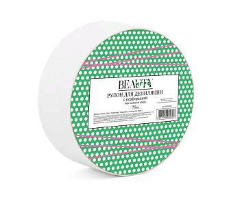 Бумага для депиляции в рулоне с перфорацией, Белая, 75м. IGROBeauty