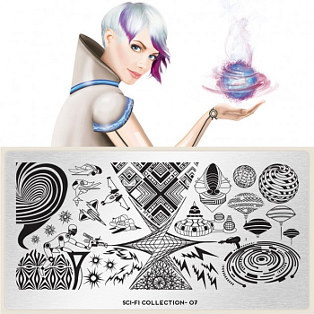 MoYou London Пластина для стемпинга Sci-fi №07