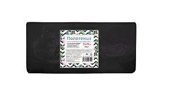 Полотенце 35*70см 40г/м Спанлейс Эконом, 50шт/уп. Черный