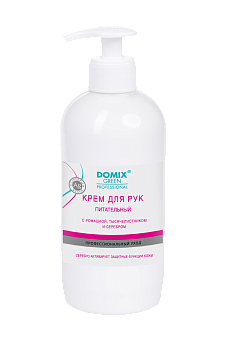 Domix Крем для рук питательный с ромашкой, тысячелистником и серебром, 500мл