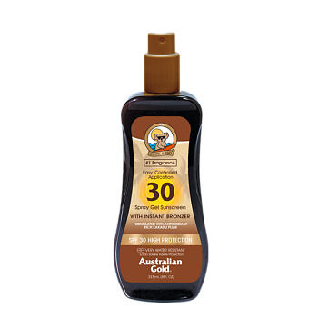 Australian Gold Spray Gel SPF30 Солнцезащитный спрей с бронзатором 237мл