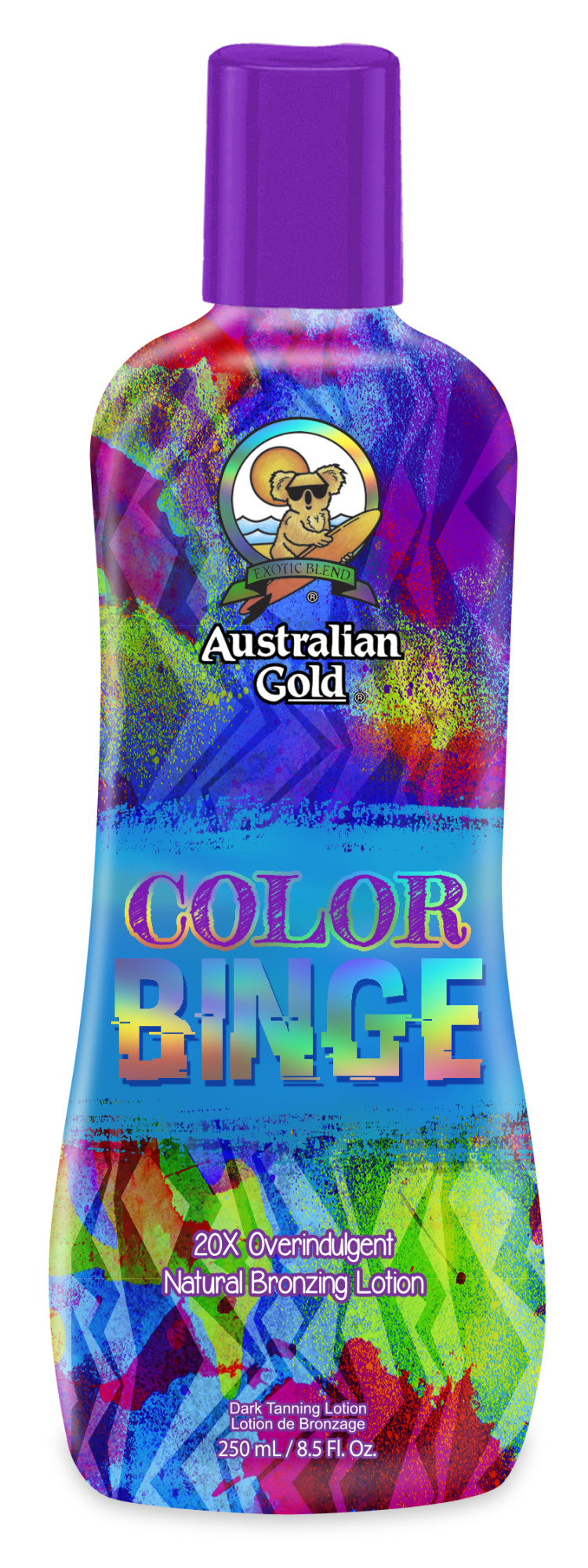 Australian Gold Лосьон для загара, 250мл. COLOR BINGE 20-кратный натуральный бронз