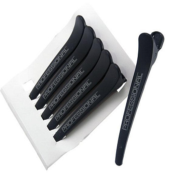 Зажим Пластмассовый ЧЕРНЫЙ 6шт ECO Professinal CW-A841-2