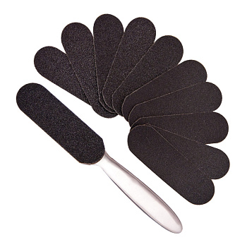 Planet Nails Терка металлическая со сменными наклейками (10шт. в упаковке)