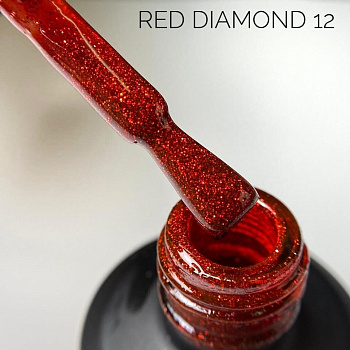 Sova De Luxe Red Diamond 12 гель-лак, 15мл.