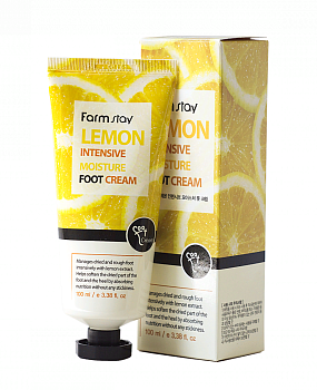 FarmStay Крем для ног смягчающий с экстрактом лимона - Lemon intensive moisture foot cream, 100мл
