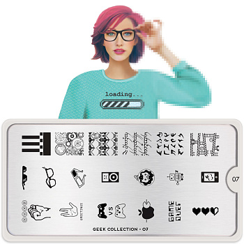 MoYou London Пластина для стемпинга Geek №07