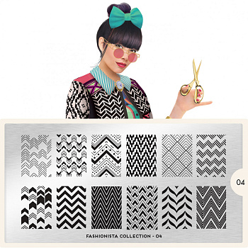 MoYou London Пластина для стемпинга Fashionista №04