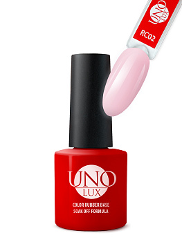 Uno Lux Каучуковое цветное базовое покрытие №RC02 Color Rubber Base, 8мл