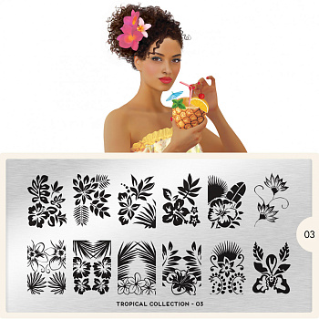 MoYou London Пластина для стемпинга Tropical №03