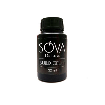 Sova De Luxe Build Gel №1 Прозрачный, 30мл