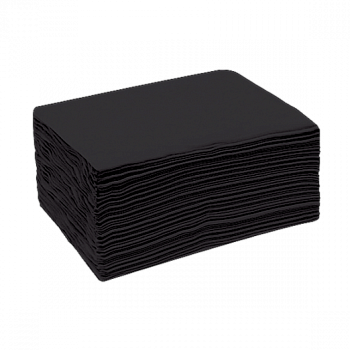 Полотенце 45*90см 50г/м Соты, поштучно, 50шт/уп. Черный