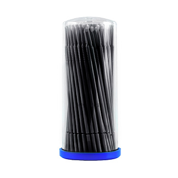 Sexy Brow Henna Безворсовые микрощеточки 2мм L, черные, 100шт.