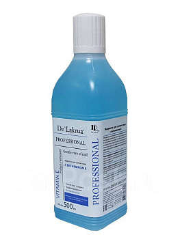 De Lakrua Жидкость для снятия лака с витамином Е Polish Remover Lilac Acetone, 500мл