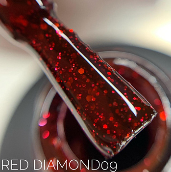 Sova De Luxe Red Diamond 09 гель-лак, 15мл.