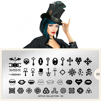 MoYou London Пластина для стемпинга Gothic №02