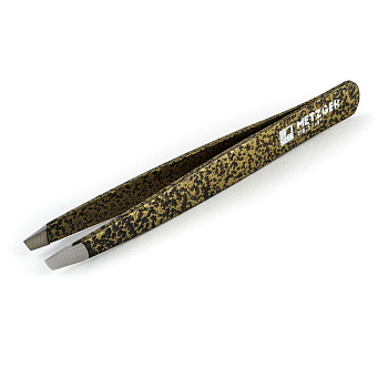 METZGER Пинцет PT-361-R/D (Dotted) Скошенный (леопардовый)