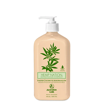 Australian Gold Лосьон после загара, 535мл. HEMP NATION Toasted Cocconut and Marshmallow