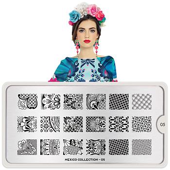 MoYou London Пластина для стемпинга Mexico №05