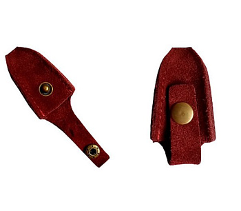 Чехол для кусачек профессиональных на кнопке большой (кожа)