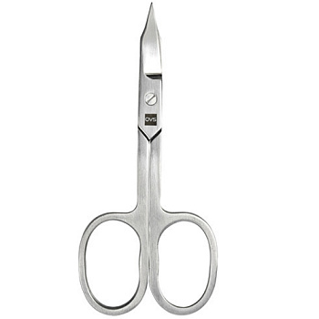 QVS Ножницы маникюрные METRO с изогнутыми лезвиями