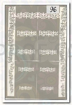 АэроСтиль Трафарет для аэрографа №96