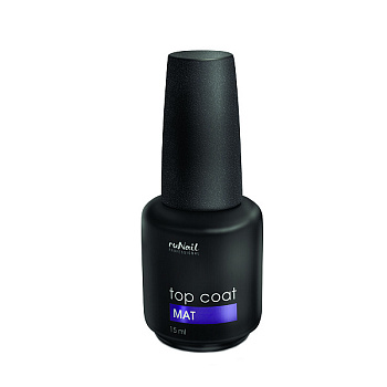 RuNail Матовый топ для гель-лака TopCoat Mat, 15 мл