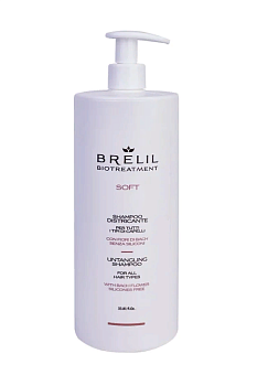 Brelil BIOTREATMENT SOFT Untangling Shampoo Шампунь для непослушных волос, 1000мл