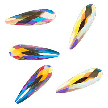 Irisk Стразы Swarovski Многогранные, Австрия, 5 шт. White Opal