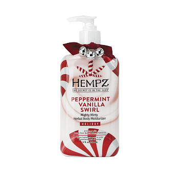 Hempz Молочко для тела Мятная карамель и Ваниль Peppermint Vanilla Swirl Herbal Body Moisturizer 500 мл